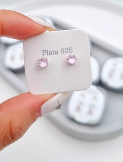 Aritos abridores Mili corazón rosa
