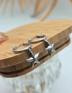 Argollas de acero quirúrgico Nara Estrella