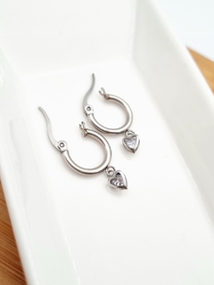 Argollas de acero quirúrgico Alba Corazón - comprar online