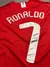 Camisa Retrô Manchester United Manga Longa Nike 2007/08 Masculino Vermelho