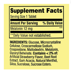 Melatonin 12mg de 60 cápsulas na internet