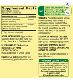 Ashwagandha 1,300 MG com 60 comprimidos - S SOARES IMPORTADOS