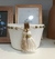 Cesto P Fio de Algodão com Tassel Cru e Off White