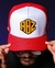 BONÉ SNAP BACK BRANCO/VERMELHO PREMIUM na internet