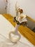 Florero Love Beige jaspeado - Nelart Ceramica