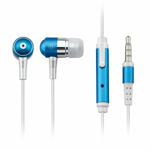 Fone De Ouvido, C/Microfone, Intra-Auricular, C/Fio, P2, Azul - PH060 - Multilaser