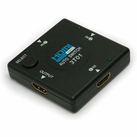 Switch Hdmi Mini, 3 Portas, Preto - 3315 - Leadership