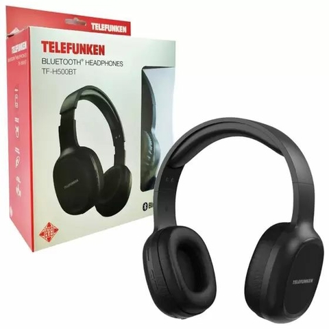 Fone De Ouvido Bluetooth Over-ear, V5.0, Preto, 40mm - TF-H500BT - Telefunken