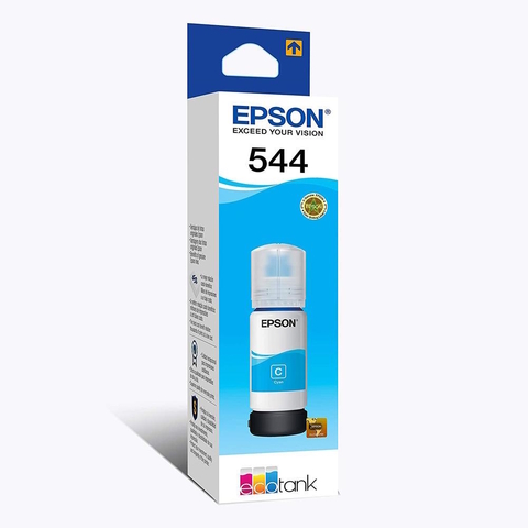 Refil Tinta Epson 544C, Ciano, 65ml, L3150, L3110, L3210, L3250, L5190, Original - T544222-BR