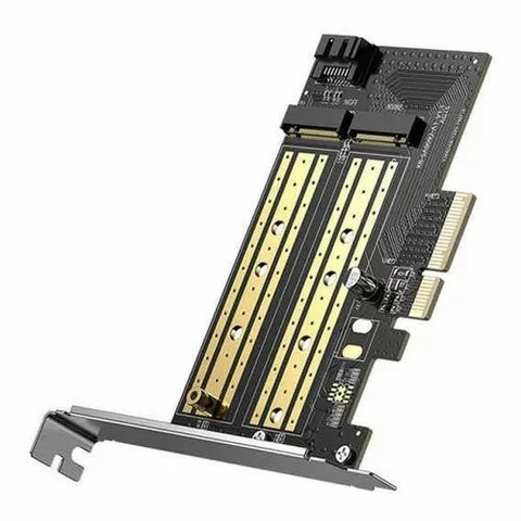 Placa PCI-E 3.0 x 4, M.2 NVME, SATA, PCI-E x4/x8/x16, 32Gbps - 70504 - Ugreen