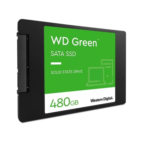 SSD 480GB WD Green, SATA III, Leitura: 545MB/s e Gravação: 430MB/s - WDS480G3G0A