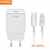 Carregador de Celular Tipo-C x Lightning, Iphone, PD 20W, C/Cabo, Branco - KD-669CL - Kaidi