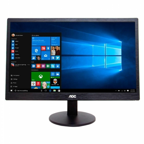 Monitor Widescreen Led, 18,5, Hdmi, Vga 1366 x 768, 60Hz, Preto - E970SWHNL- Aoc
