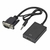 Cabo Conversor VGA M x HDMI F, Com Audio, 20 cm, Preto - X-011 - Nova Voo