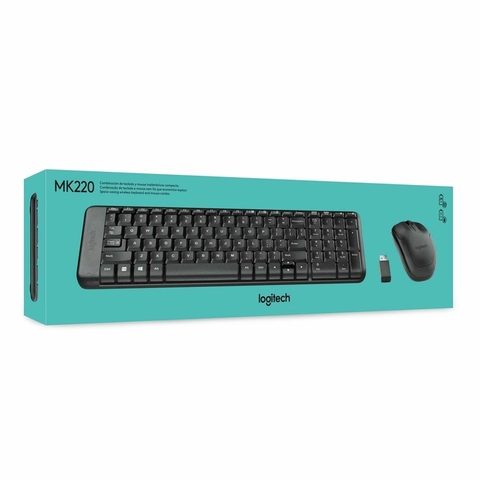 Kit Teclado + Mouse Logi, USB, ABNT2, Chrome OS, Linux, Preto - MK220 - Logitech