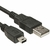 Cabo USB AM x Mini USB, 480 Mbps, Smartphone, Carregadores USB, 1,8 M, Preto - 4074 - Leadership