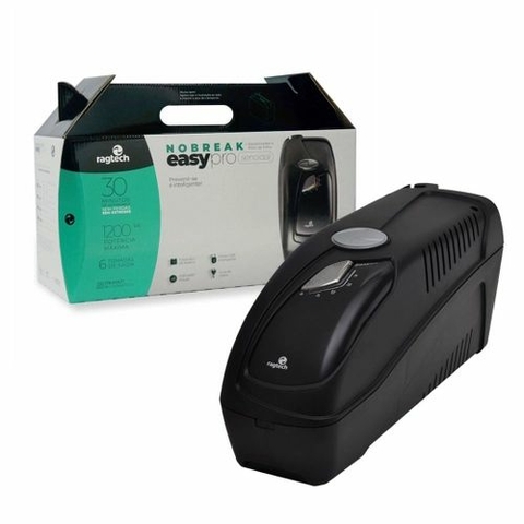 Nobreak Senoidal Easy Pro USB-TI, 1200VA, Entrada Bivolt, Saída 115V, 6 Tomadas, Preto - 20NEP4162 - Ragtech