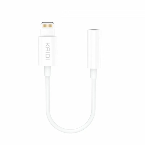 Adaptador de Áudio Lightning Iphone, P2 3.5mm, Branco - KD-160 - Kaidi