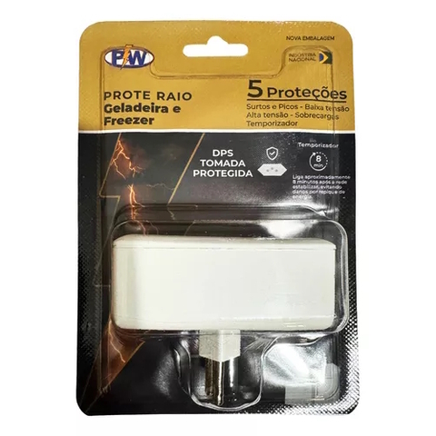 Protetor Prote Contra Queda De Energia, Geladeira E Freezer, 220v, Branco - 206 - PW