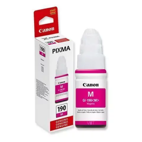 Refil Tinta Canon 190M, Magenta, 70ml, Pixma Maxx G1100, G3102, G3110, Original - 0669C001AC