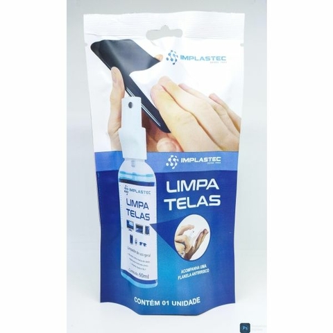 Clean Limpa Telas, Para notebook, TV de Plasma e LCD, 60ml - 21913 - Implastec