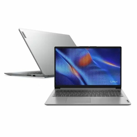 Notebook Lenovo IdeaPad 1 I3-1215U, 4GB, 128GB SSD, 15.6", HD, Linux, Cloud Grey - 82VYS01100