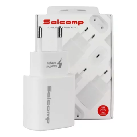 Carregador para Celular, USB-C, 25W, Sem Cabo, Branco - SA45381B2C - Salcomp