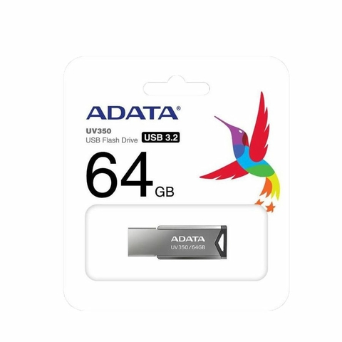 Pen Drive 64GB, AUV350, USB 3.2, Metal - AUV350-64G-RBK - Adata