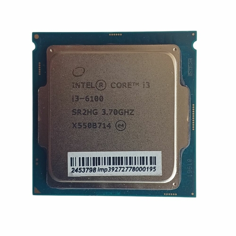 Processador Intel Core I3-6100, 1151, 3.7GHz, 6TH, 6° Geração