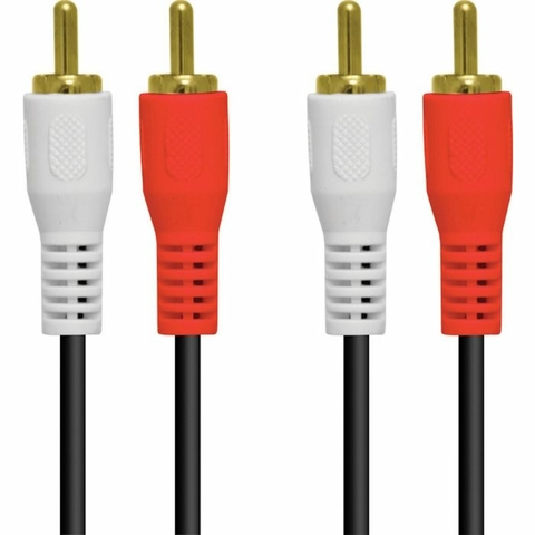 Cabo de Áudio 2RCA X 2RCA, Conec Dourado 2RCA15G, 1.5M Sterio - 23555 - Vinik