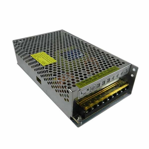 Fonte Bivolt Chaveada, 24VDC, 10A, Aramada/Colmeia, Prata - 1608 - Unitel