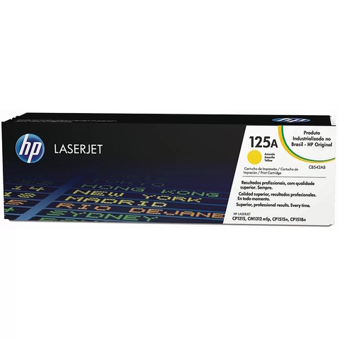 Cartucho Toner HP CB542AB, 125A, CP1215, CP1515, CP1518, Original