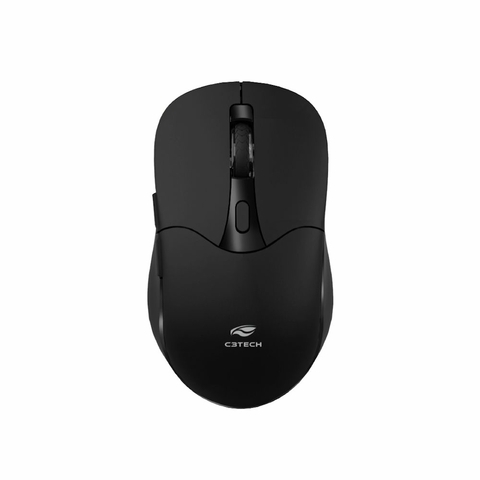 Mouse Opt Wireless, USB/BT, 1600DPI, Preto, Sem Fio, Recarregável, USB Tipo C - M-BT60BK - C3Tech