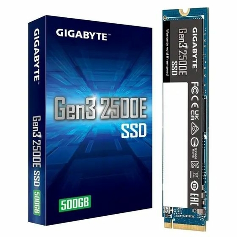 SSD 500GB Gigabyte M.2 NVMe, Leituras: 2300Mb/s E Gravações: 1500Mb/s - G325E500G