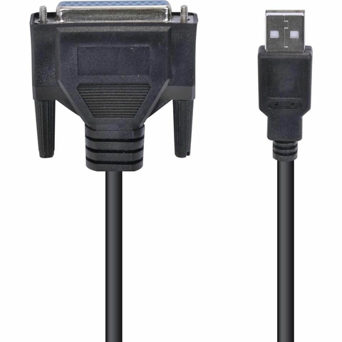 Cabo Conversor, Paralela DB25 F x USB, 2 M, Preto - U1DB25-2 - Vinik