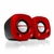 Caixa De Som C3tech, Speaker 2.0 Usb, 3W, 20Hz a 16KHz, vermelho - SP-303RD - comprar online