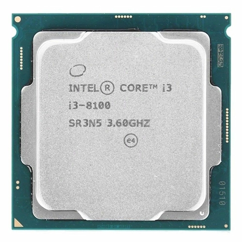 Processador Intel Core I3-8100, 1151, 3.6GHz, 8TH, 8° Geração