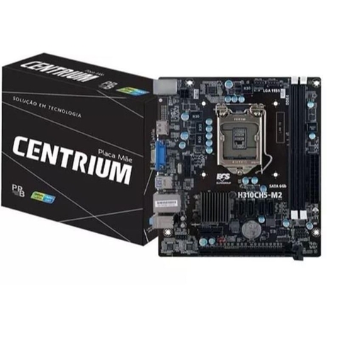 Placa Mae Centrium LGA1151, DDR4, 9TH/8TH - C2018-H310CH5-M2