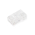 Conector Modular plug 8×8 RJ45 Macho, Cat.6, 8 Vias, Transparente - LA-CAT6 - Pluscable - comprar online