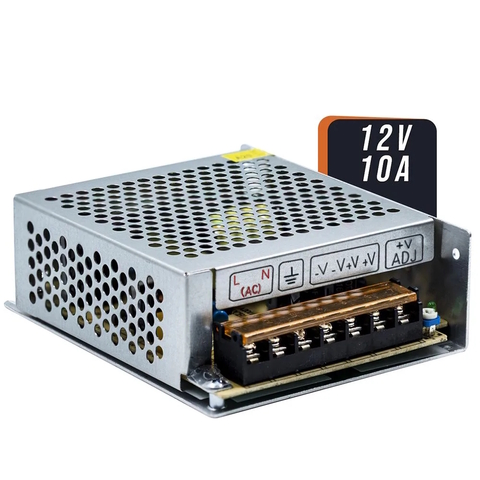 Fonte Bivolt Chaveada Aramada Colmeia, 12V, 10A, 140W, 60 Hz - 1602 - Unitel
