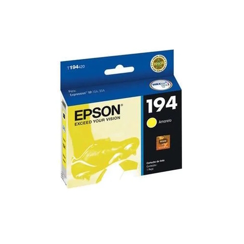 Cartucho Tinta Epson 194 Amarelo, 3ml, Original - T194420-BR