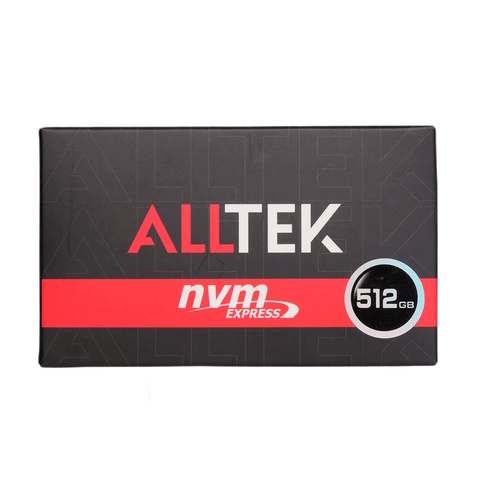 SSD 256GB Alltek, M.2 NVMe 2280, Leitura: 1700MB/s, Gravação 2.200 MB/s - ATKSSDN512