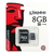 Cartao De Memória Kingston 8Gb, Classe 4, com Adaptador SD - SDC4/8GB