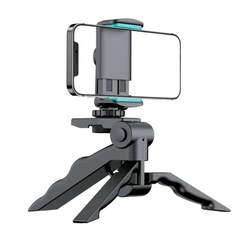 Suporte Celular Tripé de Mesa, Rotação Lvre 360°, Preto - CJ-41 - H'Maston