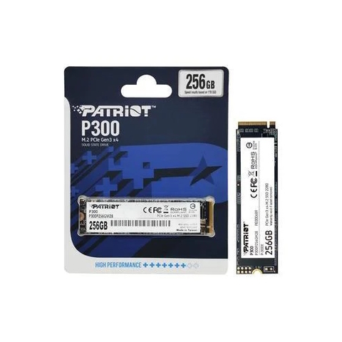SSD 256GB Patriot, M.2 NVMe 2280, Leitura: 1700MB/s, Gravação 1100MB/s - P300P256GM28