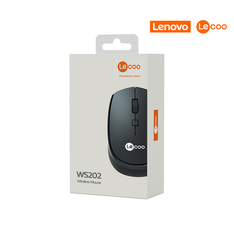 Mouse Opt Wireless, USB, 2.4GHz, 1200DPI, Preto, Sem Fio - WS202 - Lecoo