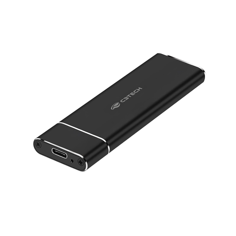 Case C3tech Para SSD M.2/NVMe, USB 3.1, até 10Gbps, Preto - CH-M200BK