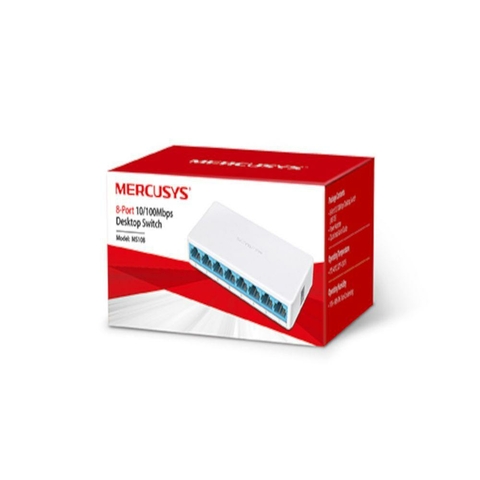 Switch Ethernet Mercusys, 8 Portas Fast, 10/100Mbps - MS108