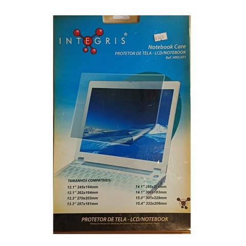 Protetor de Tela para Notebook, LCD, 12,1\", 15,4\", Silicone - HN5301 - Integris