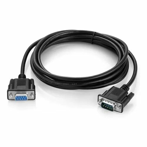 Cabo Serial, DB9 M x DB9 F, 1.8 M, Preto - RS232-DB09 - Imports